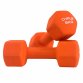 Pair of 5kg Hex Anti Roll Neoprene Non Slip Hand Dumbbells Workout Weights