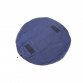 Portable Kids Toy Blue Drawstring Storage Bag Play Mat with Mesh Pockets