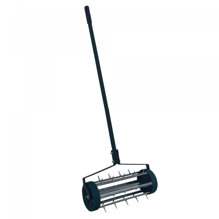 Heavy Duty Garden Lawn Aerator - c/w Spikes - Click Image to Close