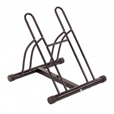 Double Heavy Duty Bike Bicycle Floor Parking Stand Holder Storage Rack