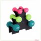 12kg Neoprene Hand Dumbbell Workout Weight Set Including Stand