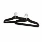 Pack of 20 Black Non-Slip Space Saving Velvet Clothes Garment Coat Suit Hangers