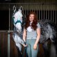 Coco Equestrian Grey (S) Ladies Womens Horse Riding Short Sleeve Show Shirt