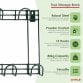 15 Hook Wall Mounted Garden Tool Storage Rack Hanger Shed & Garage