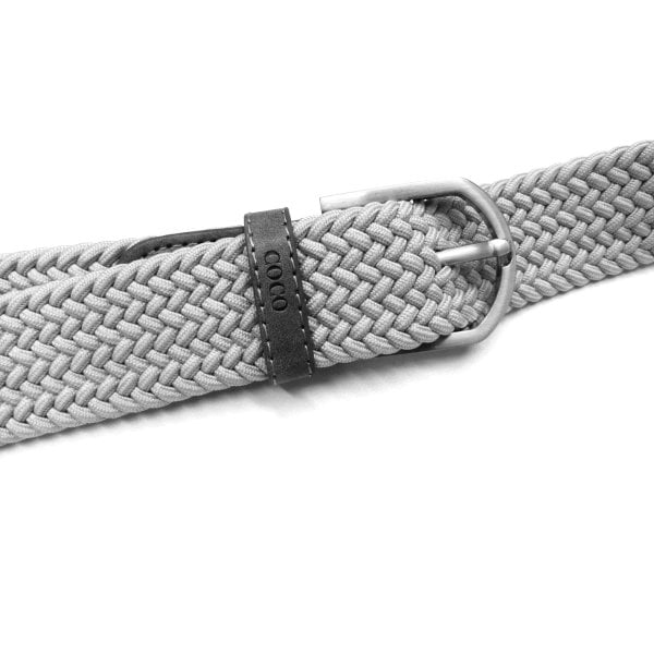 Coco Equestrian Grey Unisex Child Woven Elastic Braided Stretch Riding Belt