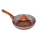5pc Non-Stick Ceramic Copper Induction Saucepan Frying Pan Cookware Set