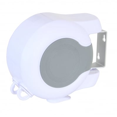 White 26m Double Retractable Wall Mounted Clothes Laundry Washing Line