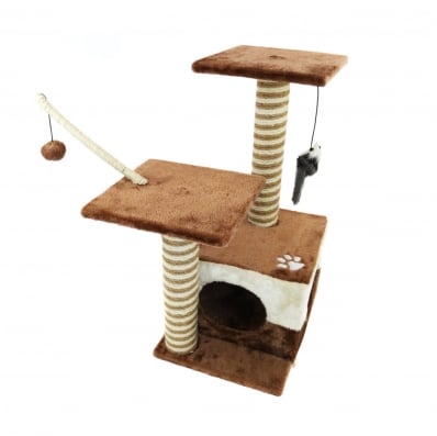 Cat Tree Scratch Post Activity Centre Bed Cave Kitten