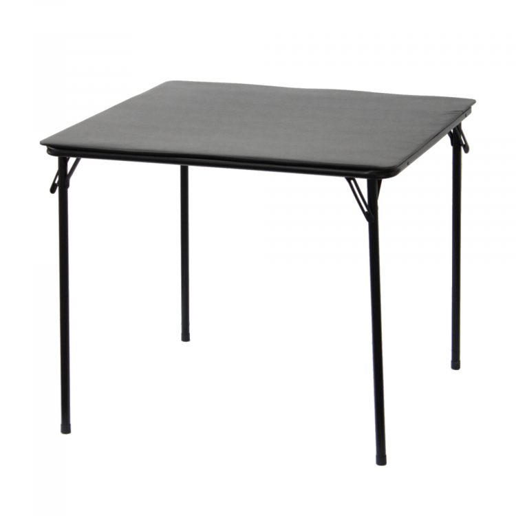 Square Folding Standard Bridge Card Game Black Table - Click Image to Close