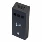 Slim Wall Mounted Outdoor Pub Ashtray Ash Tray Cigarette Steel Bin