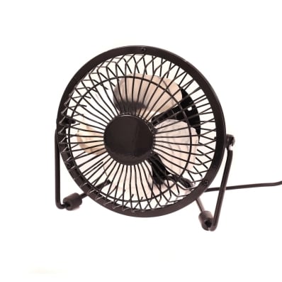 4" Free Standing Black USB Desk Top Table Home Office Fan