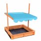 Childrens Wooden Garden Sand Pit with Adjustable Canopy