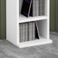 6 Tier White Wooden CD DVD Game Book Shelf Storage Tower Rack - Fits 102 CDs