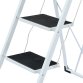Foldable 3 Step Ladder Stepladder Non Slip Tread Safety Steel