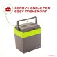30L 240V AC & 12V DC Coolbox Hot Cold Portable Electric Cool Box