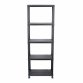 5 Tier Black Plastic Heavy Duty Shelving Racking Storage Unit