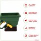 Handheld Garden Lawn Grass Feed Seed Fertiliser Spreader Shaker