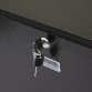 Black Wall Mounted Lockable Waterproof House Mailbox Postbox