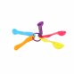 5 Piece Plastic Measuring Spoon Kitchen Utensils Set