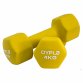 Pair of 4kg Hex Anti Roll Neoprene Non Slip Hand Dumbbells Workout Weights