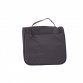 Waterproof Black Hanging Toiletries Travel Wash Bag with Compartments