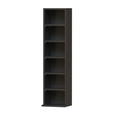 6 Tier Black Wooden CD DVD Game Book Shelf Storage Tower Rack - Fits 102 CDs