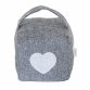 Pack of 2 Heart Pattern Fabric Heavy Weighted Cube Door Stops Stoppers w/ Handle