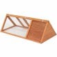 Wooden Outdoor Triangle Rabbit Guinea Pig Pet Hutch Run Cage
