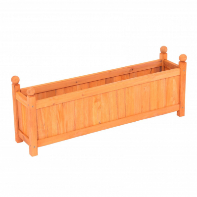 Large Garden Wooden Flower Planter Ornamental Plant Pot