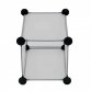 Interlocking 16 Compartment Shoe Organiser Cube Rack White