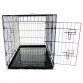 36" Folding Metal Dog Cage Puppy Transport Crate Pet Carrier