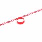 Set of 5 Chain Holders Including 5m Red Plastic Barrier For Road Cones