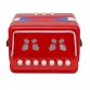7 Keys 2 Bass Children's Red Toy Accordion Musical Instrument