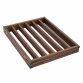Dark Brown Dog Safety Folding Wooden Pet Gate Portable Indoor Barrier