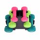 12kg Neoprene Hand Dumbbell Workout Weight Set Including Stand