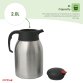 2L Stainless Steel Airpot Insulated Vacuum Thermal Flask Jug