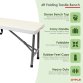 6ft 1.8m Folding Heavy Duty Outdoor 4 Person Trestle Bench Chair