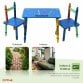 Childrens Wooden Crayon Table and Chairs Set Kids Room Furniture