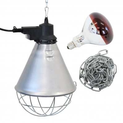 Poultry Heat Incubator Lamp 175W w. Red Bulb For Chicks/Puppies