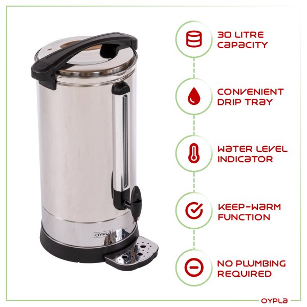 HOT WATER BOILER+LID (30L) - Co-Ordination Event Hire