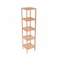 5 Tier Wooden Bamboo Bathroom Kitchen Shelf Storage Rack Unit
