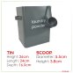Laundry Powder Canister Storage Tin Container with Scoop