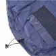 Portable Kids Toy Blue Drawstring Storage Bag Play Mat with Mesh Pockets
