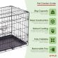 24" Folding Metal Dog Cage Puppy Transport Crate Pet Carrier