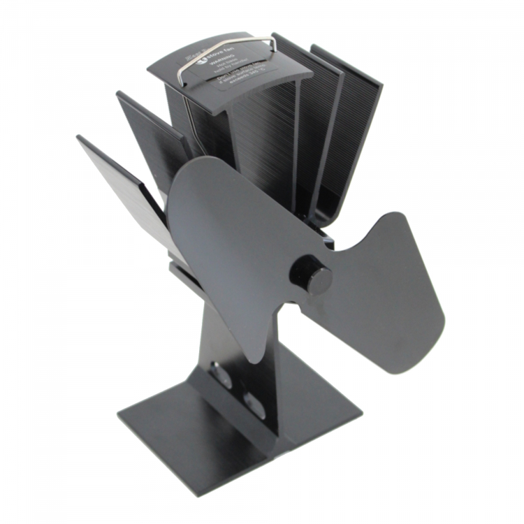 Eco-Friendly Heat Powered Log Burner Fireplace Stove Top Fan - Click Image to Close