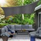 3m x 4m Grey Rectangular Outdoor Patio Sun Shade Sail Canopy UV Protection