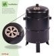 3-in-1 Multi Function Charcoal Barbecue BBQ Grill & Smoker with Thermometer