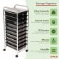 10 Drawer Storage Mobile Makeup Salon Trolley Portable Organiser