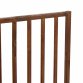Dark Brown Dog Safety Folding Wooden Pet Gate Portable Indoor Barrier