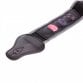 Black Guitar Shoulder Strap for Bass Electric Acoustic with 3 Picks